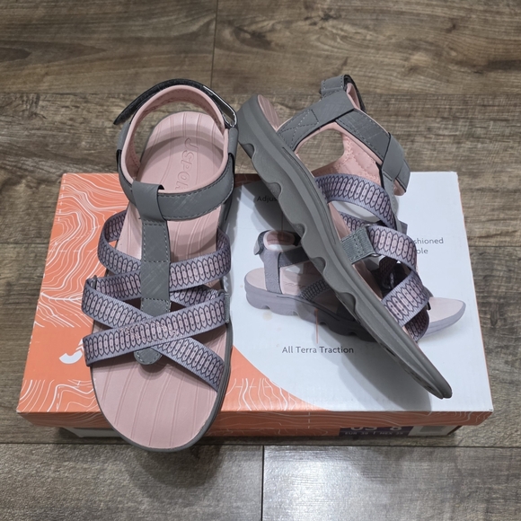 J SPORT adjustable strap cushioned sandals women's size 8 - Picture 9 of 13